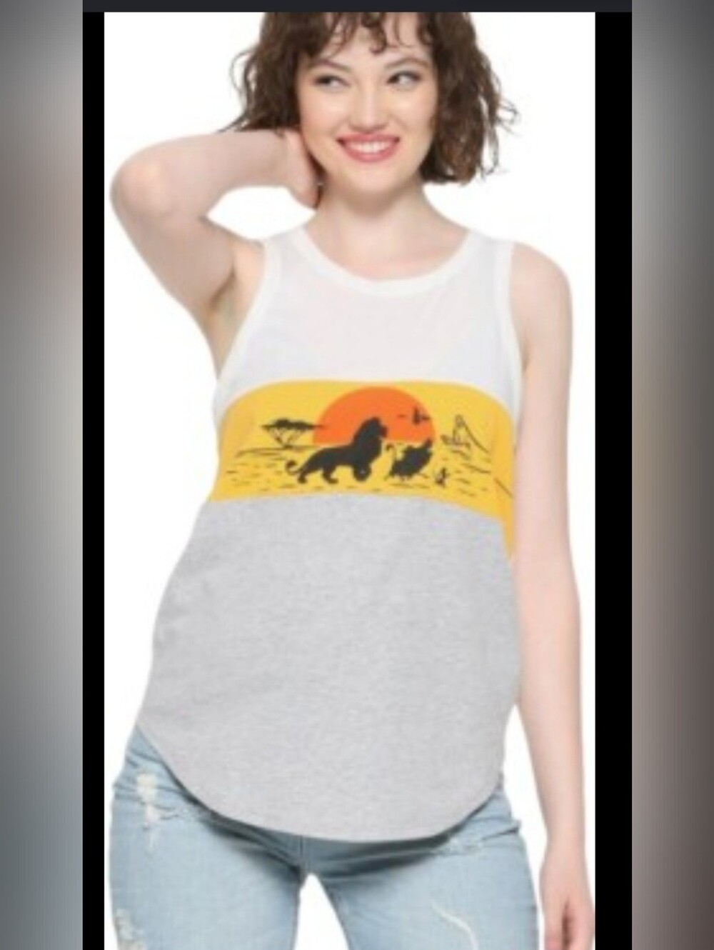 Lion King Disney Tank Ladies Sz Large